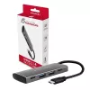 AXAGON HMC-4G2, Hub USB-C 3.2 Gen 2 10 Gb/s, puertos 2x USB-A + 2x USB-C, cable USB-C 13cm