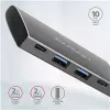AXAGON HMC-4G2, Hub USB-C 3.2 Gen 2 10 Gb/s, puertos 2x USB-A + 2x USB-C, cable USB-C 13cm
