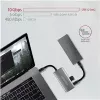 AXAGON HMC-4G2, Hub USB-C 3.2 Gen 2 10 Gb/s, puertos 2x USB-A + 2x USB-C, cable USB-C 13cm