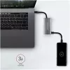AXAGON HMC-4G2, Hub USB-C 3.2 Gen 2 10 Gb/s, puertos 2x USB-A + 2x USB-C, cable USB-C 13cm
