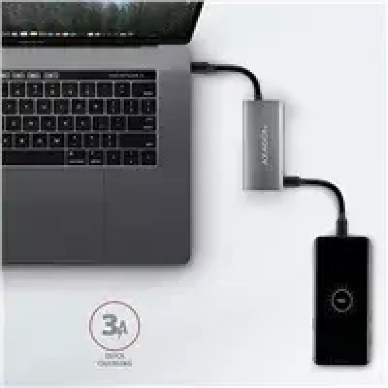 AXAGON HMC-4G2, Hub USB-C 3.2 Gen 2 10 Gb/s, puertos 2x USB-A + 2x USB-C, cable USB-C 13cm