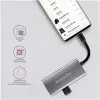 AXAGON HMC-4G2, Hub USB-C 3.2 Gen 2 10 Gb/s, puertos 2x USB-A + 2x USB-C, cable USB-C 13cm