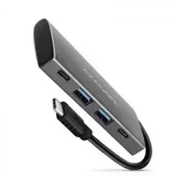 AXAGON HMC-4G2, Hub USB-C 3.2 Gen 2 10 Gb/s, puertos 2x USB-A + 2x USB-C, cable USB-C 13cm