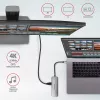 Axagon HMC-5 Hub USB 3.2 Gen 1, 2x USB-A, HDMI, SD/microSD, PD 100W, cable USB-C de 20 cm