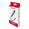 Axagon HMC-5 Hub USB 3.2 Gen 1, 2x USB-A, HDMI, SD/microSD, PD 100W, cable USB-C de 20 cm