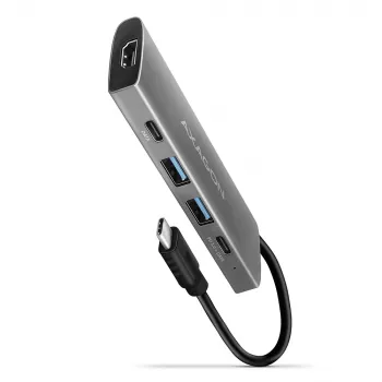 Axagon HMC-5G2 SPEEDSTER hub USB-C 5 en 1, 2x USB-A, 2x USB-C, HDMI, PD 60 W
