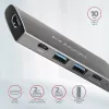 Axagon HMC-5G2 SPEEDSTER hub USB-C 5 en 1, 2x USB-A, 2x USB-C, HDMI, PD 60 W