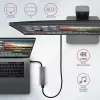 Axagon HMC-5G2 SPEEDSTER hub USB-C 5 en 1, 2x USB-A, 2x USB-C, HDMI, PD 60 W
