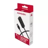 Axagon HUE-M1AL Mini-hub 4x USB 3.2 Gen 1, metal, cable USB-A de 1,2 m