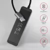 Axagon HUE-MSA Superspeed USB-A Switch Hub 4x USB 3.0 activo - 20cm negro USB 3.2 Gen 1 (3.1 Gen 1) Type-A 5000 Mbit/s gris