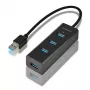 Axagon HUE-S2B Hub de carga 4x USB 3.0, alimentación por Micro-USB