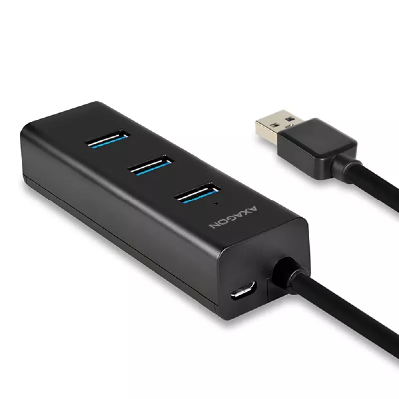Axagon HUE-S2B Hub de carga 4x USB 3.0, alimentación por Micro-USB