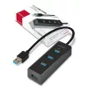 Axagon HUE-S2B Hub de carga 4x USB 3.0, alimentación por Micro-USB