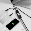 Axagon HUE-S2BL Hub de carga 4x USB 3.0 con cable de 1,2 m, alimentación por Micro-USB