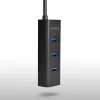 Axagon HUE-S2BL Hub de carga 4x USB 3.0 con cable de 1,2 m, alimentación por Micro-USB