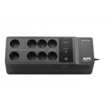 APC Back-UPS BE850G2-GR - Alimentación de emergencia 8 tomas, 850VA, 2 cargadores USB, 1 puerto de datos USB