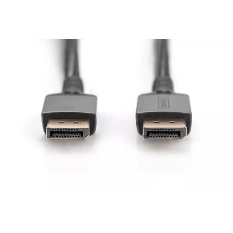 Cable DIGITUS PREMIUM DP1.4 DP a DP 8K/60Hz, 3m carcasa de aluminio dorado, compatible con 8K/60HZ