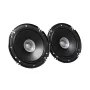 Altavoces para coche JVC CS-J610X, de 2 vías, redondos de 16 cm (165 mm), 300 W máx. / 30 W RMS, 4 Ω, cono de fibra de carbono reforzado con mica, profundidad de montaje 43 mm, negros, 2 uds.