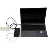 IBOX Cargador portátil ILUC65W, 65W, 2x USB-C + 1x USB-A, blanco, cable de 1,5 m