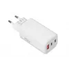 IBOX Cargador portátil ILUC65W, 65W, 2x USB-C + 1x USB-A, blanco, cable de 1,5 m