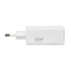 IBOX Cargador portátil ILUC65W, 65W, 2x USB-C + 1x USB-A, blanco, cable de 1,5 m