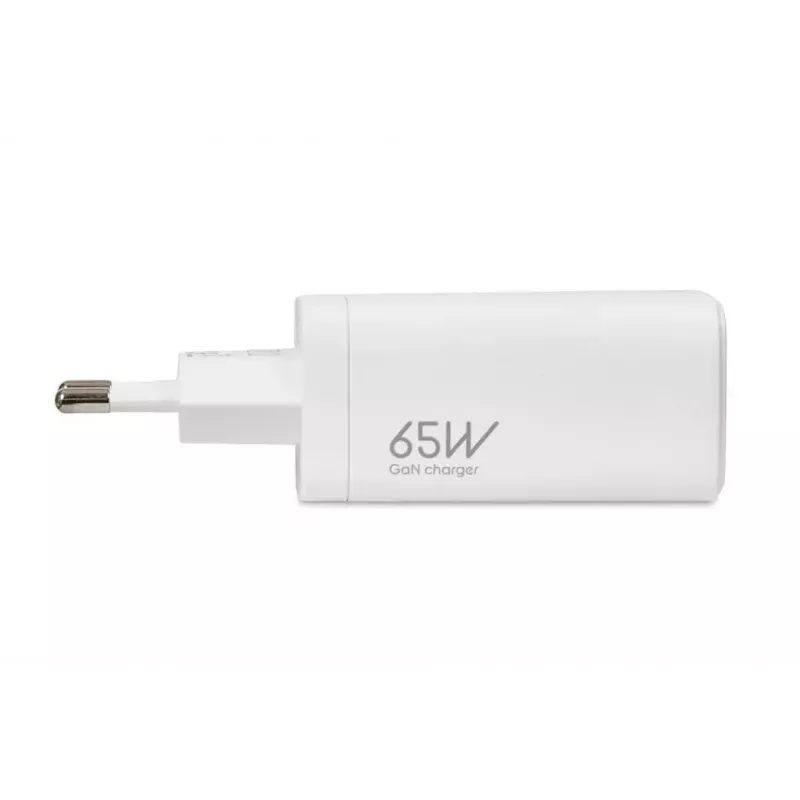 IBOX Cargador portátil ILUC65W, 65W, 2x USB-C + 1x USB-A, blanco, cable de 1,5 m