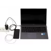 Cargador de CA para dispositivos móviles IBOX ILUC65B — 65 W, 3x USB (2x USB‑A Gen1, 1x USB‑C), negro, 100–240 V