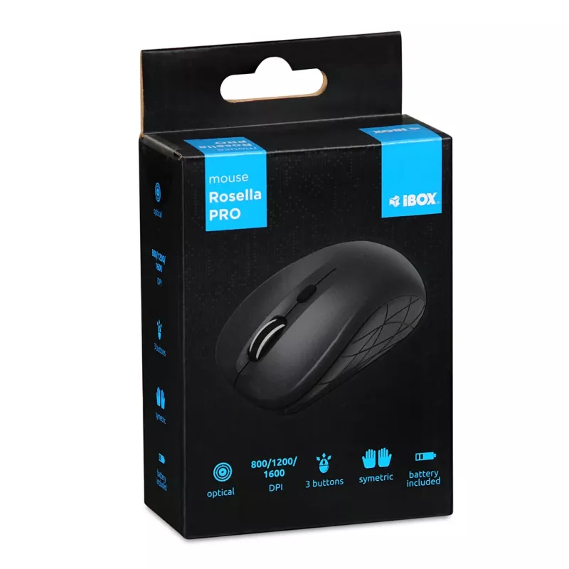 IBOX I009w - Rosella Ratón inalámbrico óptico negro