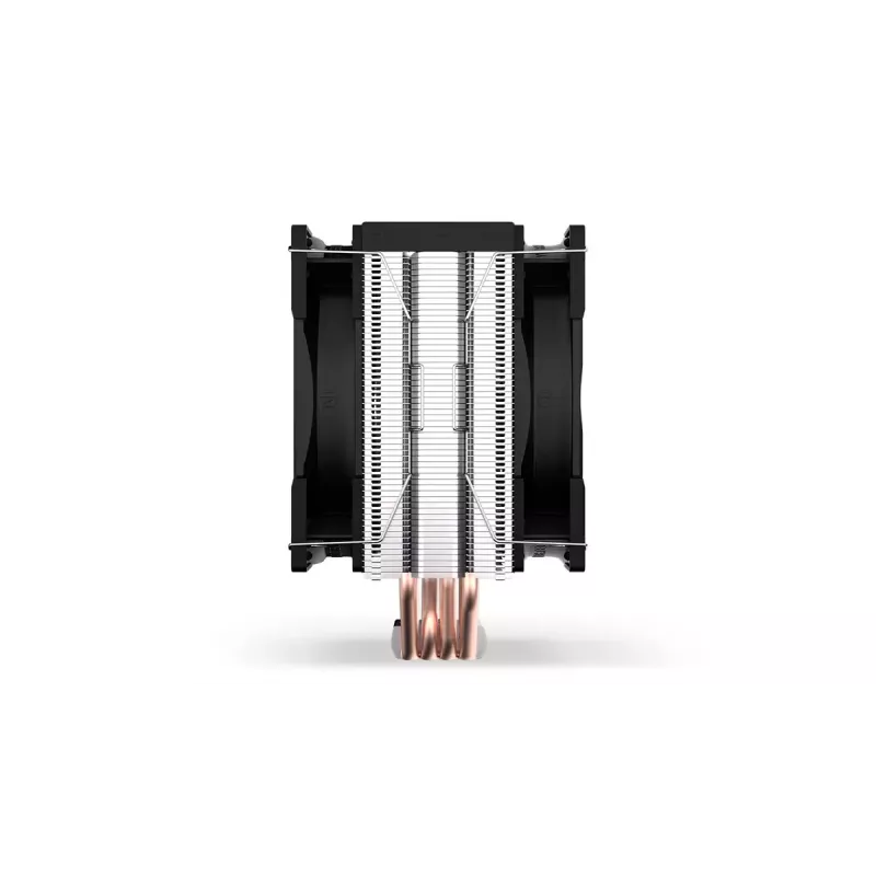 Ventilador de aire ENDORFY Fera 5 Dual Fan — 2 ventiladores PWM de 120 mm, 4 heatpipes, TDP 220 W, compatible con LGA 2011 y varios zócalos, negro