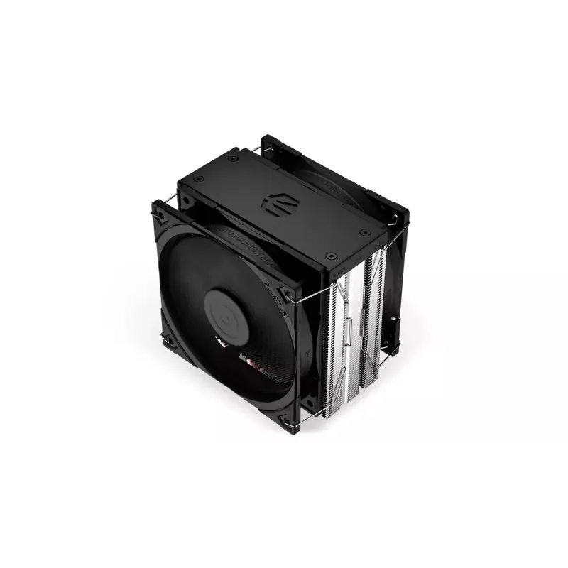Ventilador de aire ENDORFY Fera 5 Dual Fan — 2 ventiladores PWM de 120 mm, 4 heatpipes, TDP 220 W, compatible con LGA 2011 y varios zócalos, negro