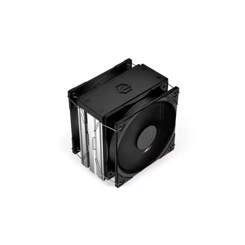 Ventilador de aire ENDORFY Fera 5 Dual Fan — 2 ventiladores PWM de 120 mm, 4 heatpipes, TDP 220 W, compatible con LGA 2011 y varios zócalos, negro