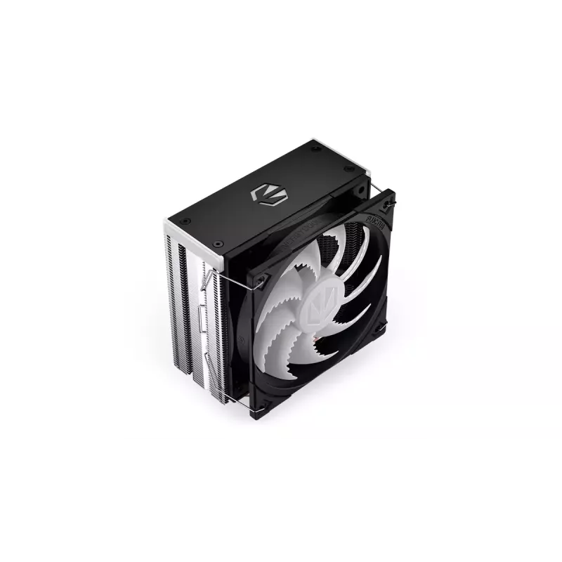 ENDORFY Fera 5 ARGB EY3A007 disipador de aire para CPU, ventilador Fluctus PWM ARGB de 120 mm, 4 heat pipes, altura 155 mm, negro