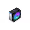 ENDORFY Fera 5 ARGB EY3A007 disipador de aire para CPU, ventilador Fluctus PWM ARGB de 120 mm, 4 heat pipes, altura 155 mm, negro