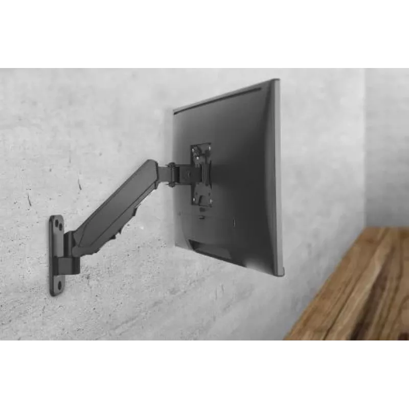 Soporte de pared DIGITUS para monitor con brazo de gas individual 17-32 pulgadas, 8 kg (máx.) negro