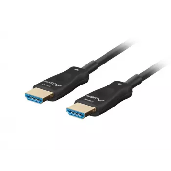 Cable HDMI LANBERG - macho/macho v2.1 Optical AOC - 40m negro