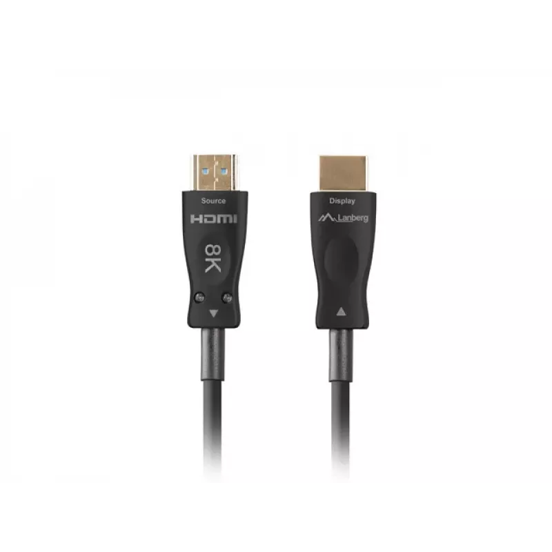 Cable HDMI LANBERG - macho/macho v2.1 Optical AOC - 40m negro