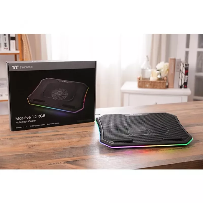 Ventilador para portátil THERMALTAKE – Massive 12 RGB – 15 pulgadas