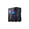 Caja PC ENDORFY Regnum 400 ARGB torre negra — ATX, cristal templado, ARGB, 3x120mm frontal, 1x120mm trasero, soporta GPU 37 cm