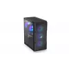 Caja PC ENDORFY Regnum 400 ARGB torre negra — ATX, cristal templado, ARGB, 3x120mm frontal, 1x120mm trasero, soporta GPU 37 cm