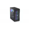 Caja PC ENDORFY Regnum 400 ARGB torre negra — ATX, cristal templado, ARGB, 3x120mm frontal, 1x120mm trasero, soporta GPU 37 cm