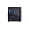 Caja PC ENDORFY Regnum 400 ARGB torre negra — ATX, cristal templado, ARGB, 3x120mm frontal, 1x120mm trasero, soporta GPU 37 cm