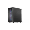 Caja PC ENDORFY Regnum 400 ARGB torre negra — ATX, cristal templado, ARGB, 3x120mm frontal, 1x120mm trasero, soporta GPU 37 cm
