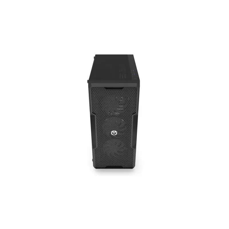 Caja PC ENDORFY Regnum 400 ARGB torre negra — ATX, cristal templado, ARGB, 3x120mm frontal, 1x120mm trasero, soporta GPU 37 cm
