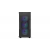 Caja PC ENDORFY Regnum 400 ARGB torre negra — ATX, cristal templado, ARGB, 3x120mm frontal, 1x120mm trasero, soporta GPU 37 cm