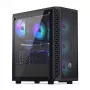 Caja PC ENDORFY Signum 300 ARGB torre negra — ATX, cristal templado, iluminación ARGB, soporta GPU 350 mm, altura de ventilador de CPU 161 mm