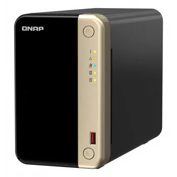 QNAP TS-264 NAS torre Intel® Celeron® N5095 8 GB 0 TB QNAP QTS negro, dorado