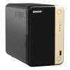 QNAP TS-264 NAS torre Intel® Celeron® N5095 8 GB 0 TB QNAP QTS negro, dorado