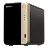 QNAP TS-264 NAS torre Intel® Celeron® N5095 8 GB 0 TB QNAP QTS negro, dorado
