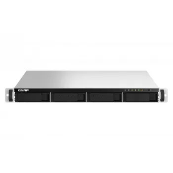 QNAP TS-464U NAS en rack (1U) Intel® Celeron® N5095 8 GB DDR4 0 TB QNAP Turbo System aluminio, negro