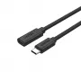 Unitek C14086BK-1M cable alargador USB-C (M/H), 10 Gbps, 4K, PD 100 W, 1 m, negro